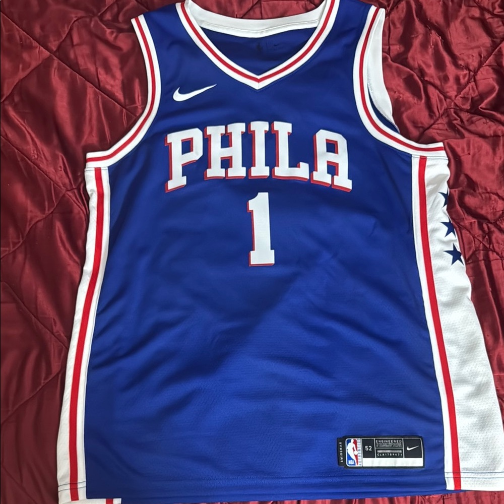 Nike Blue Philadelphia Basketball Jersey James harden sixers